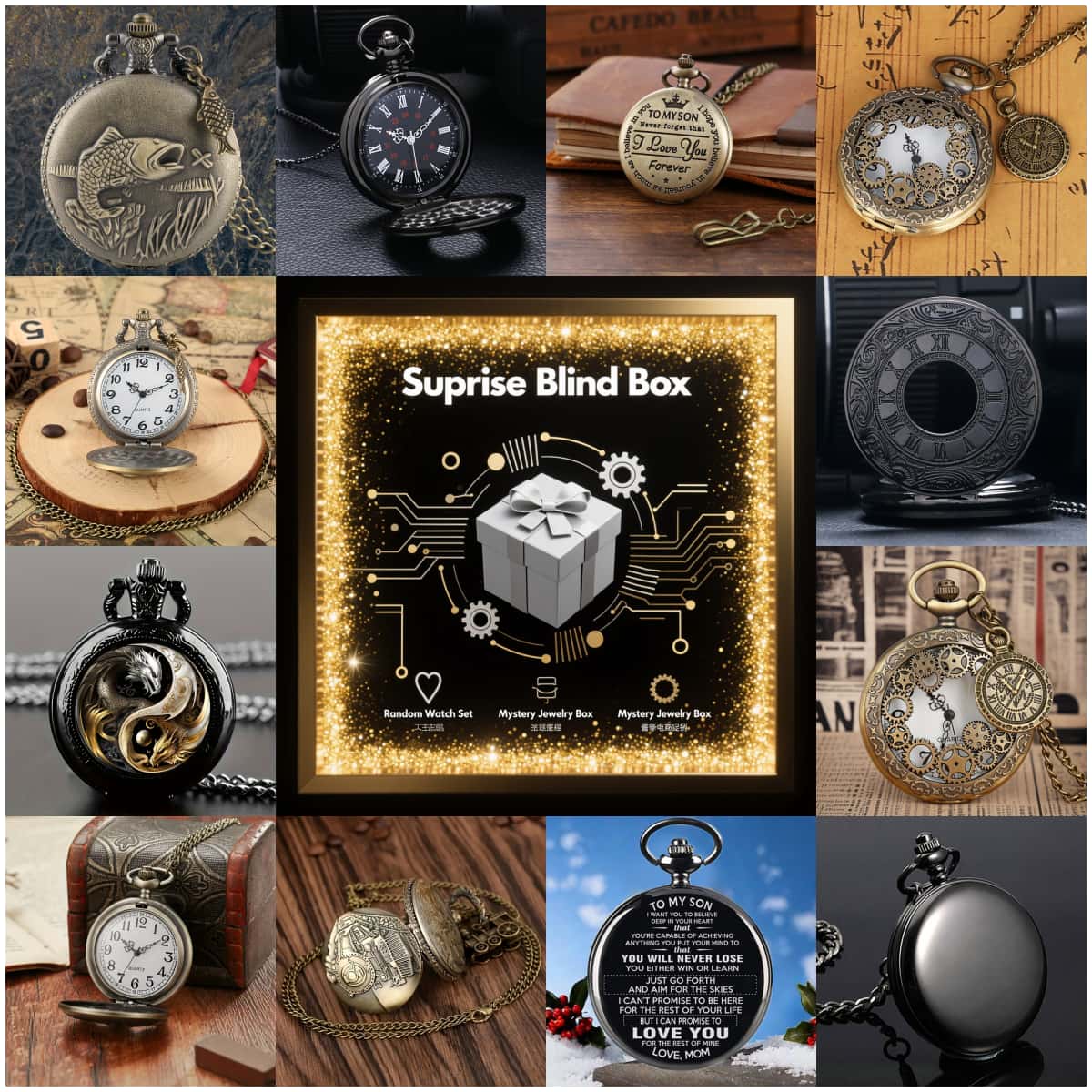 Fashion Women Watches - 1 шт., загадочные часы-сюрприз, слепая коробка-модные