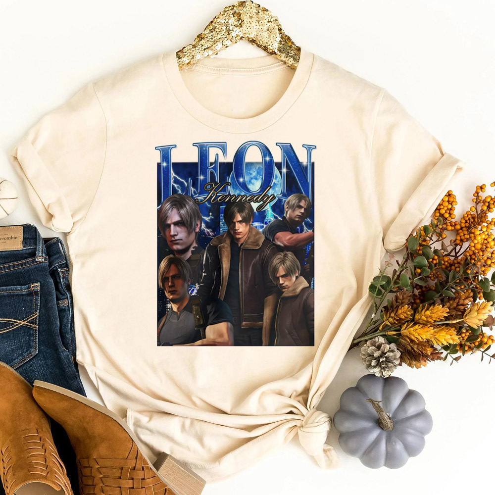 Women'S Fashion In The 80S - Футболка Леона Кеннеди, женская, в корейском