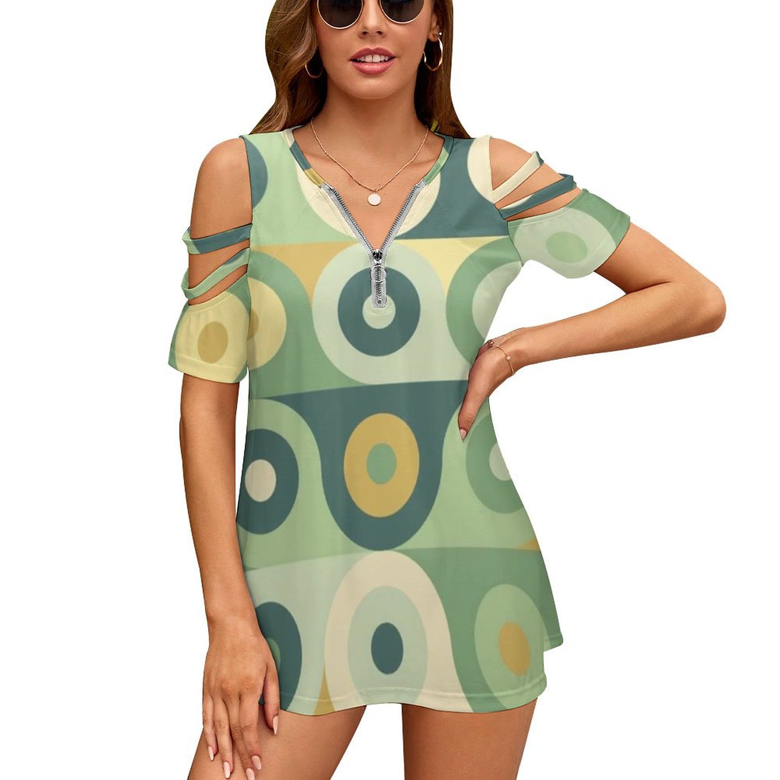 Women'S Fashion In The 70S - Женские футболки с принтом Groovy 70-х