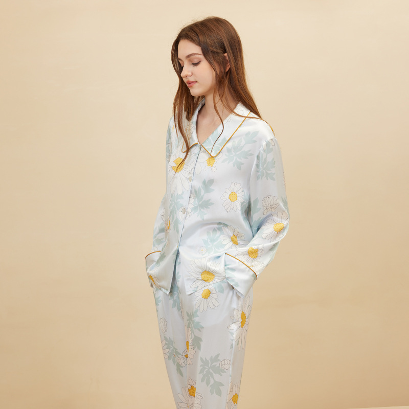 Women'S Fashion Pajamas - Модная женская пижама с принтом ромашек,