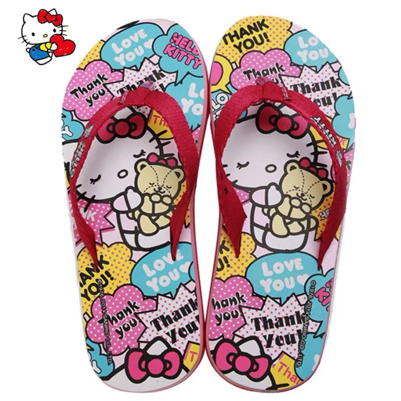 Fashion Women Picture - Реальные фото: Новые летние шлепанцы Sanrio