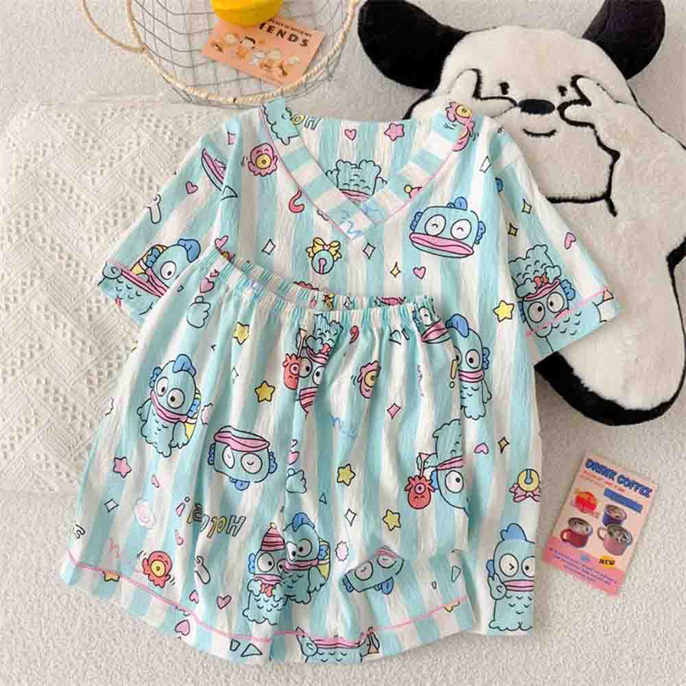 Women'S Fashion Pajamas - Женский пижамный комплект Sanrio Hangyodon, новый