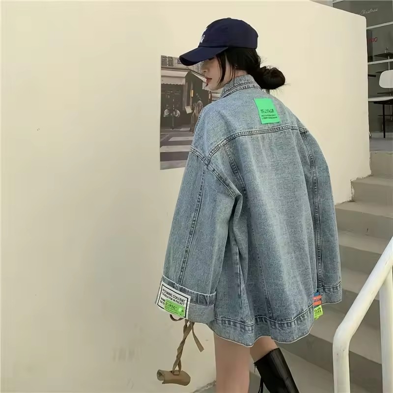 Women'S Fashion Denim Jacket - 2025 Новая модная джинсовая куртка женская