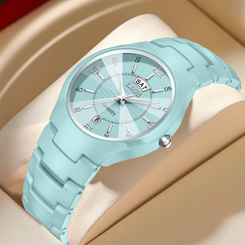 Fashion Women Watches - LIGE Роскошные элегантные кварцевые женские часы,