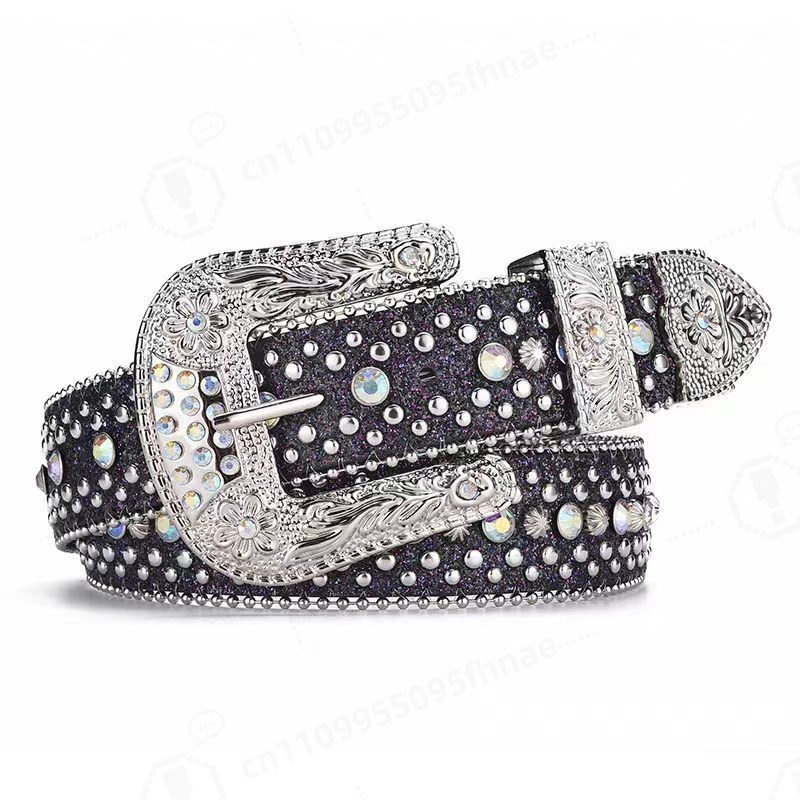Fashion Women Belt - Ремень со стразами в стиле Y2K