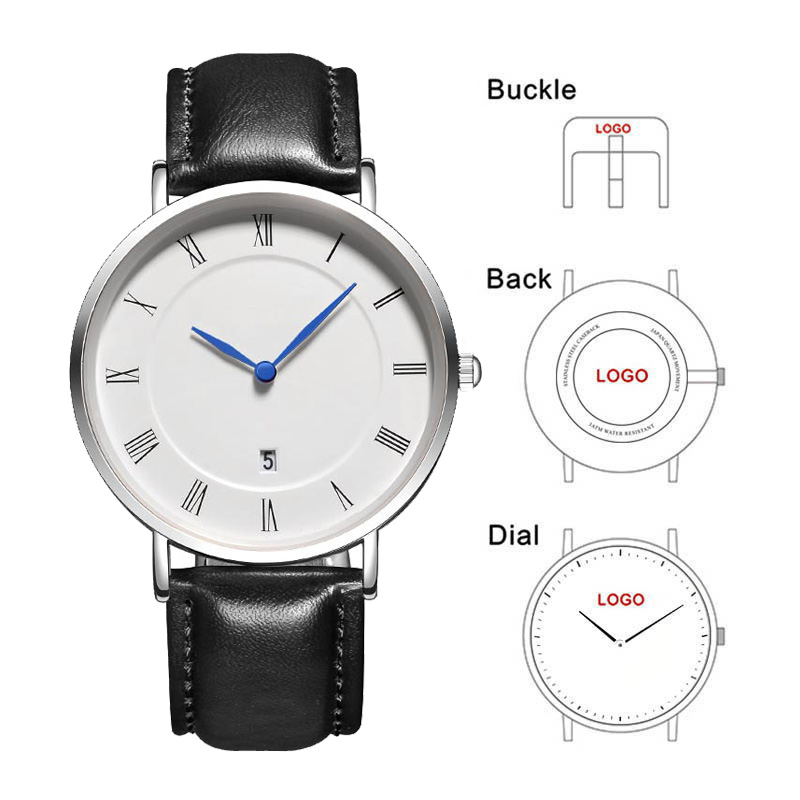 Fashion Women Watches - Женские Простые мужские часы с датой,