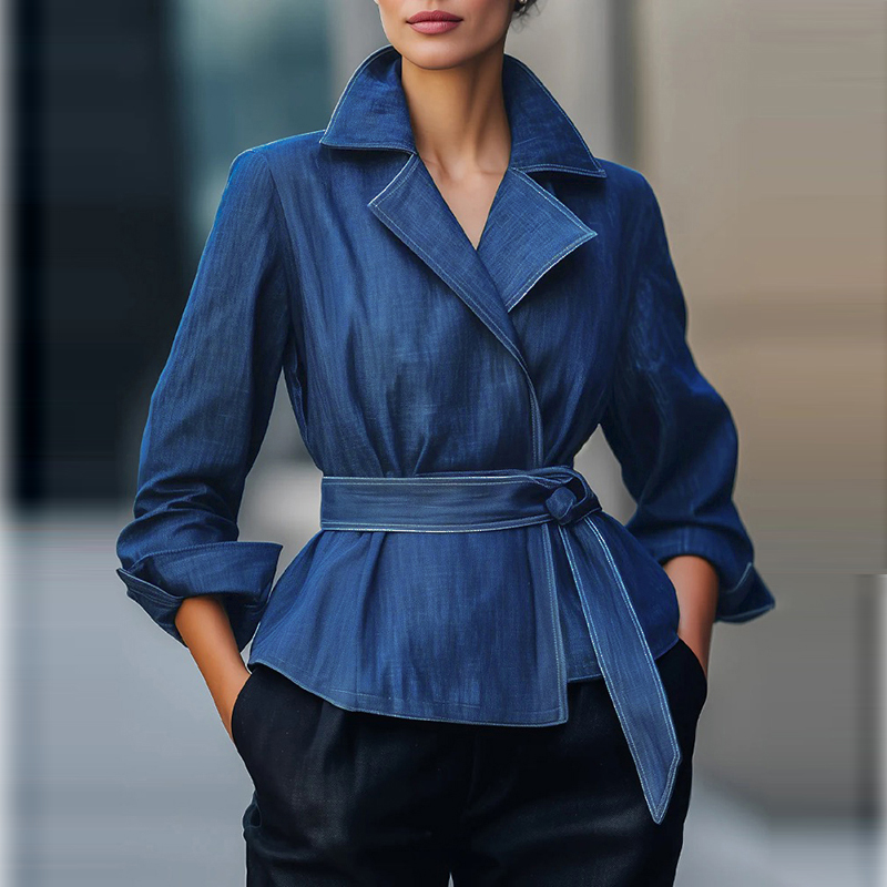 Fashion Women Belt - Модная джинсовая куртка для женщин на