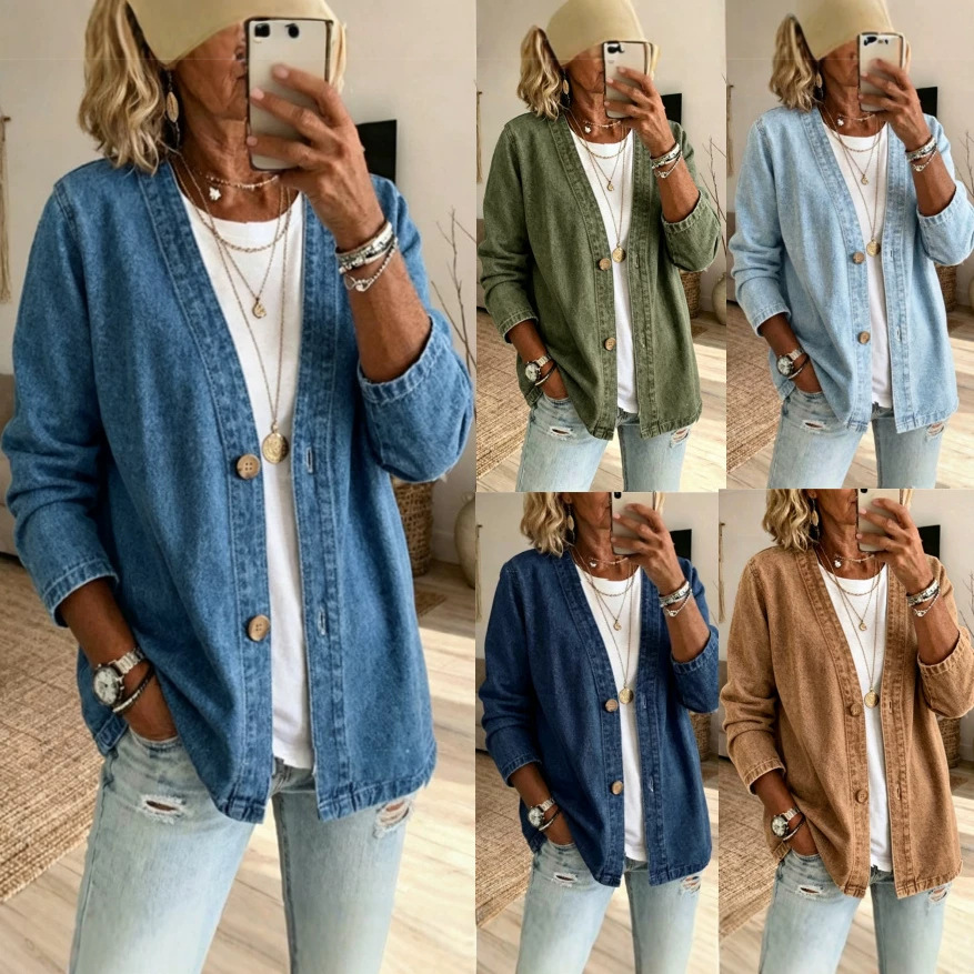 Женские джинсовые кардиганы и  – обзор и цена Women'S Fashion Denim Jacket