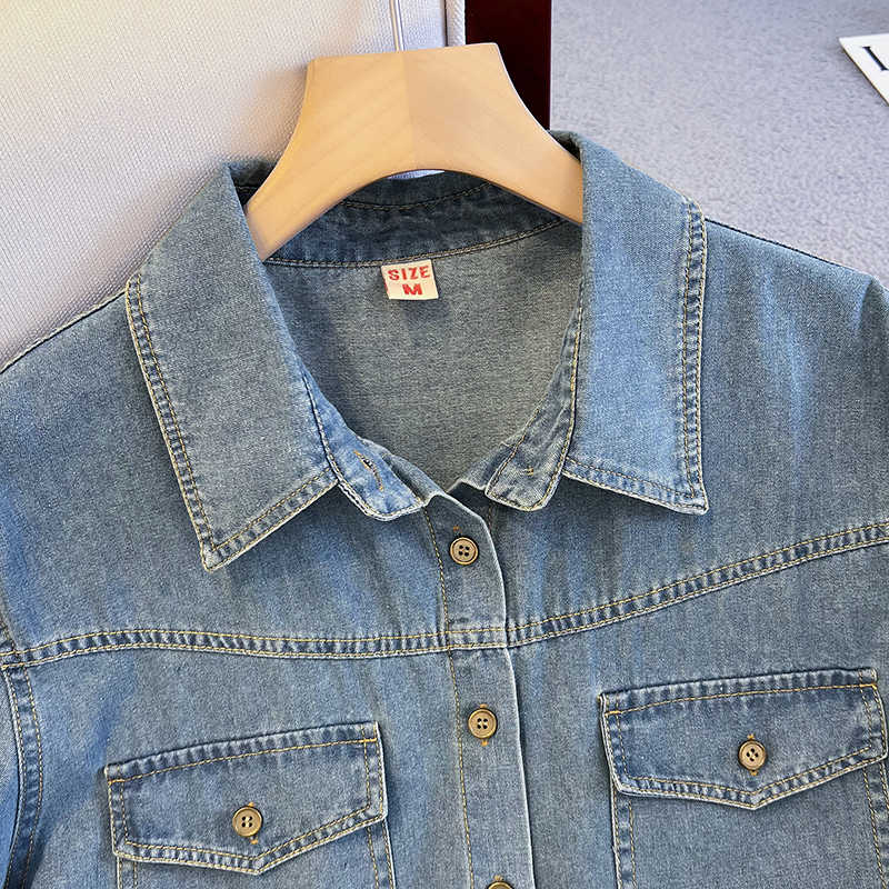 Джинсовая рубашка в стиле ретр – обзор и цена Women'S Fashion Denim Jacket