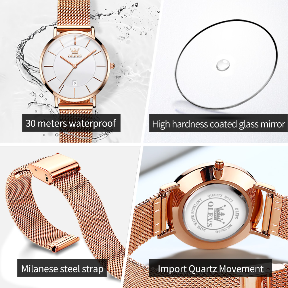OLEVS женские часы 5869, элега – обзор и цена Fashion Women Watches