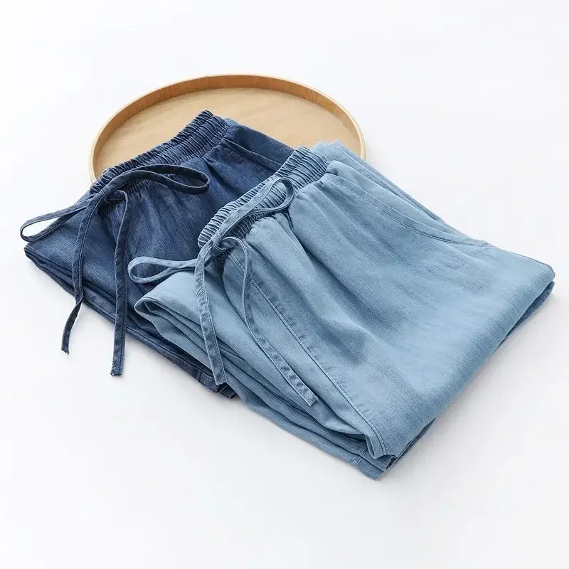 Модные хлопковые синие джинсы- – обзор и цена Mom Jeans Women