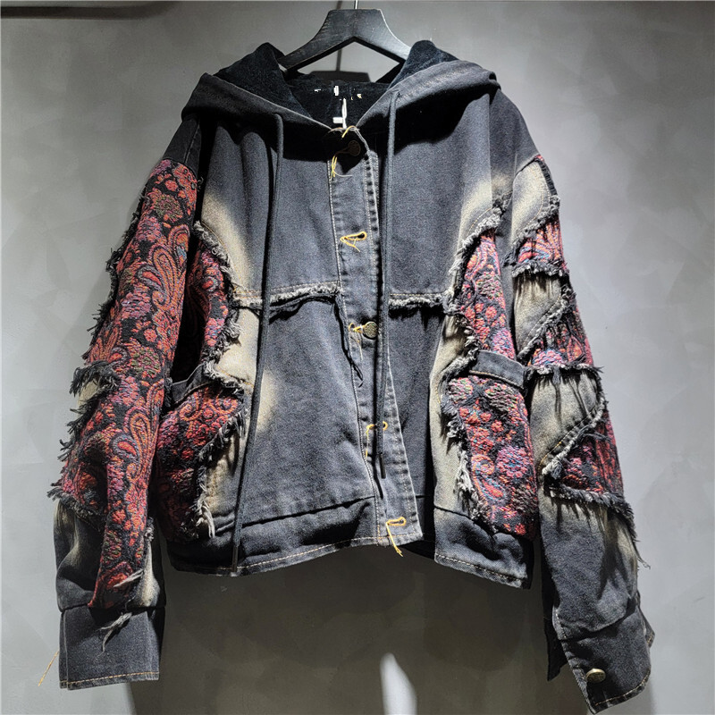 WTHT модная женская стирка в с – обзор и цена Women'S Fashion Denim Jacket