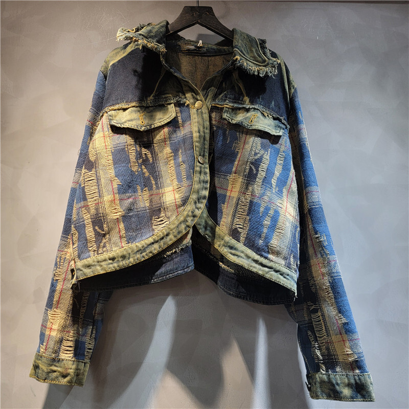 WTHT модная женская джинсовая  – обзор и цена Women'S Fashion Denim Jacket
