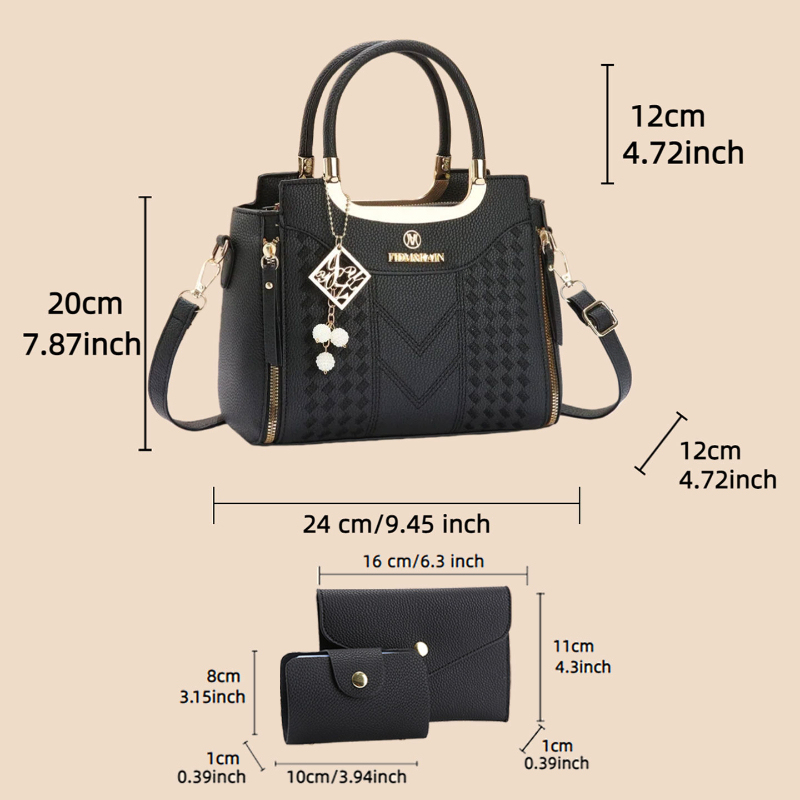 Набор из 3-х сумок из искусств – обзор и цена Crossbody Bag Women