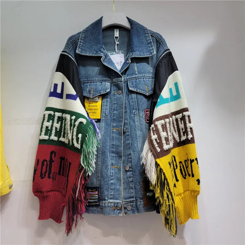 Женская джинсовая куртка, осен – обзор и цена Women'S Fashion Denim Jacket