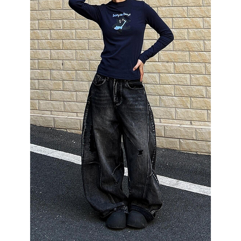 ZHIZOU Женщины Tomboy Dark Aca – обзор и цена Mom Jeans Women