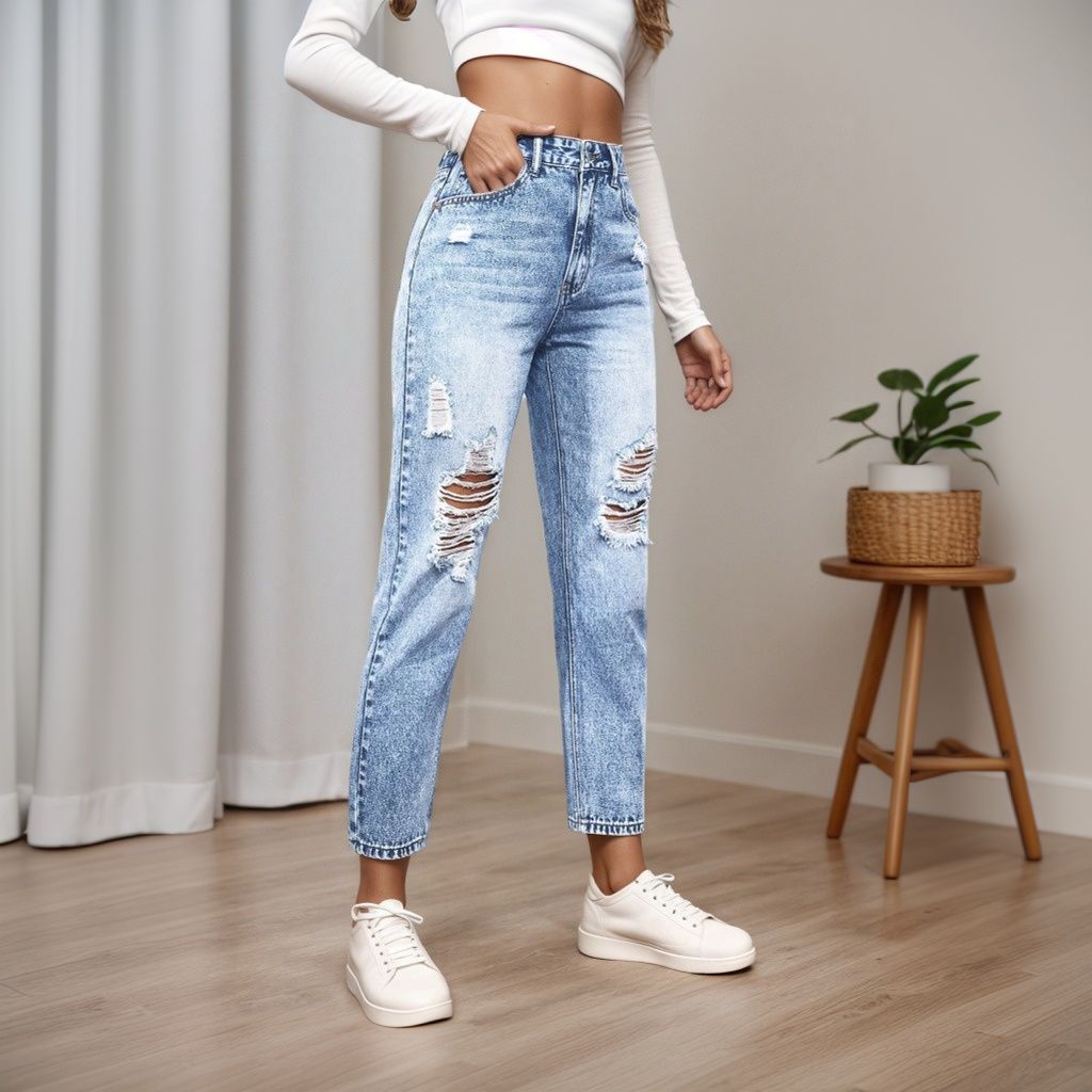 Женские облегающие джинсы со с – обзор и цена Mom Jeans Women