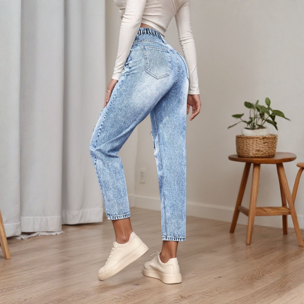 Женские облегающие джинсы со с – обзор и цена Mom Jeans Women