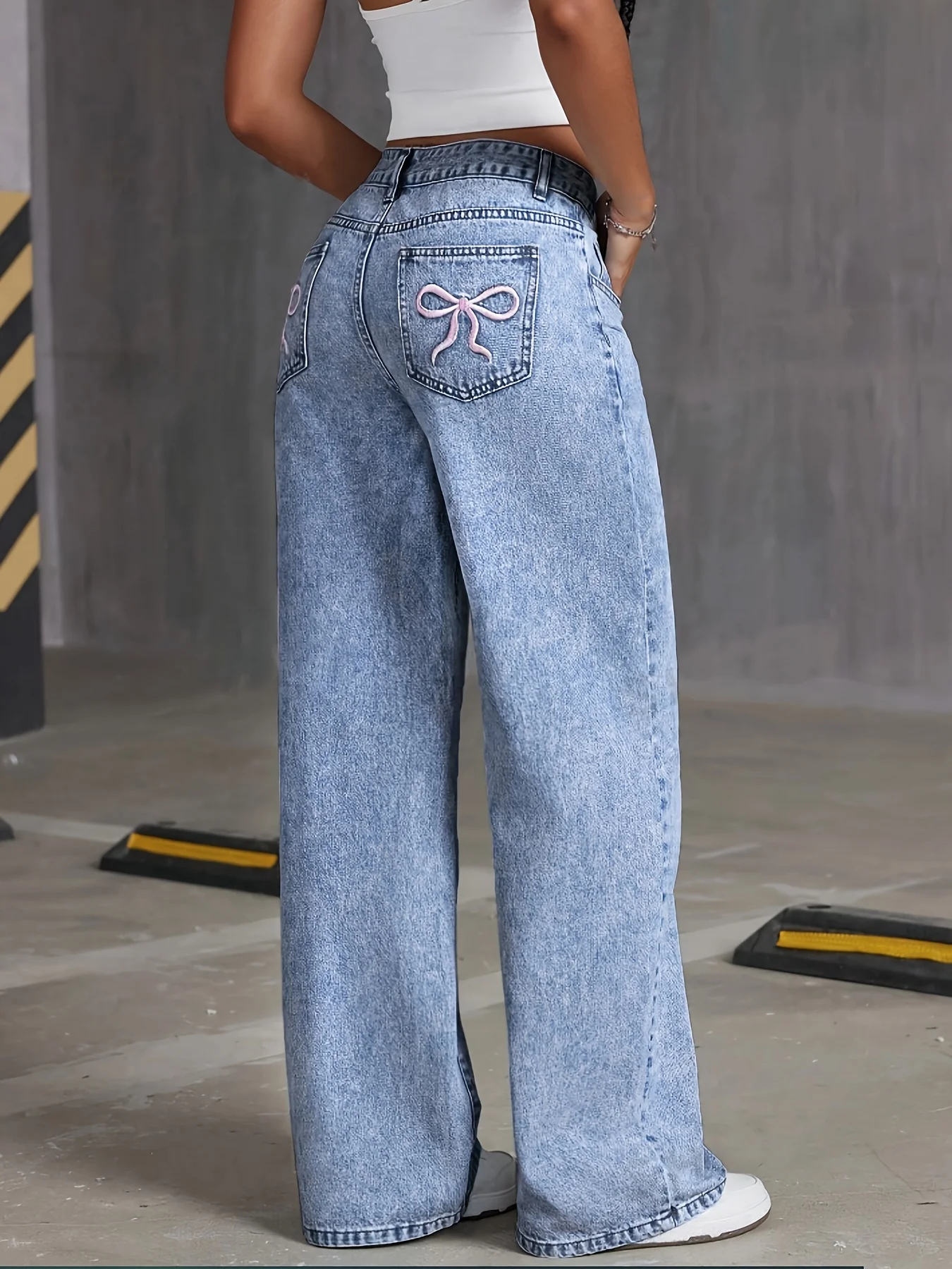 Женские модные широкие брюки с – обзор и цена Mom Jeans Women