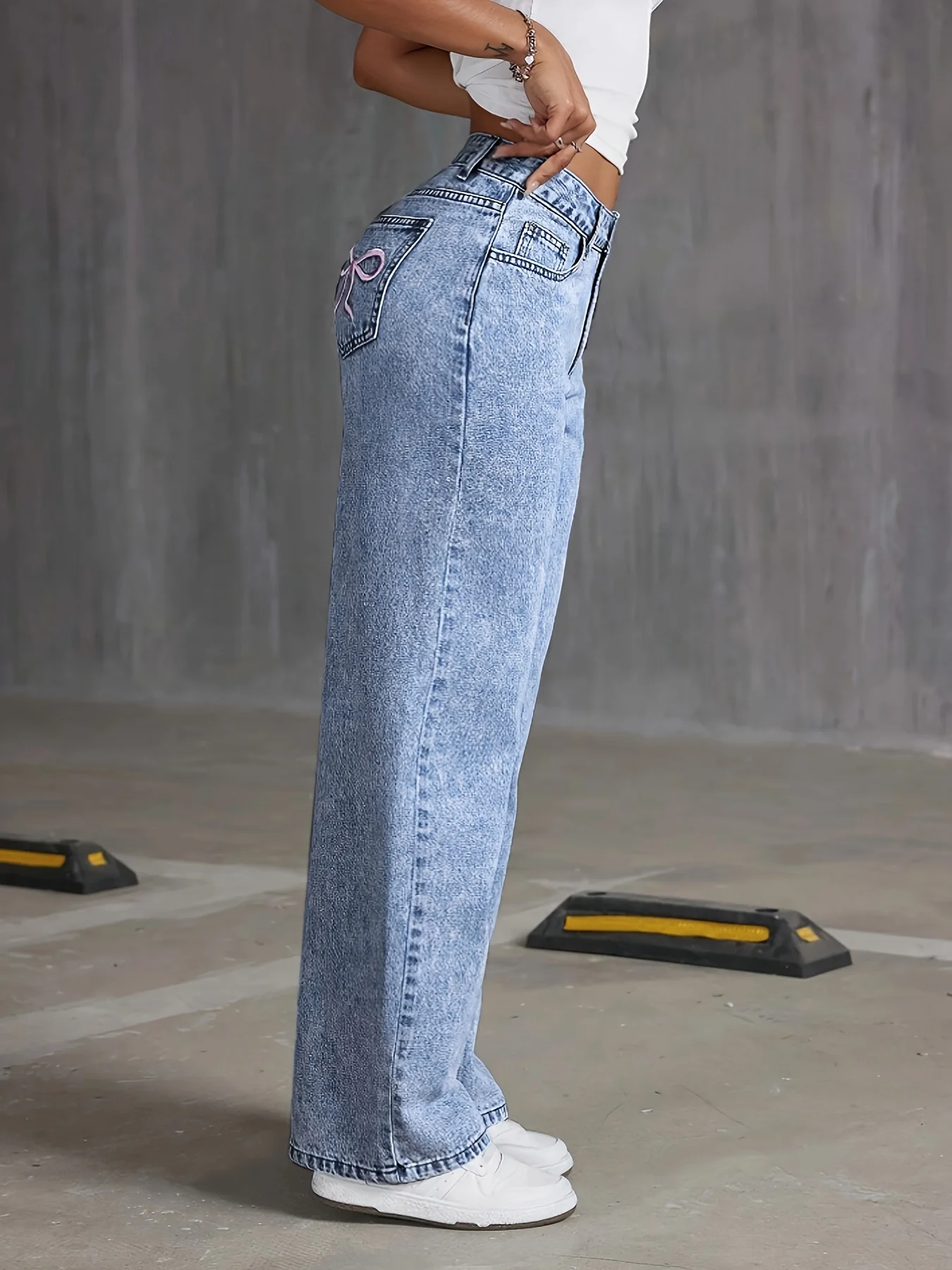 Женские модные широкие брюки с – обзор и цена Mom Jeans Women