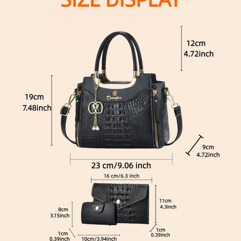 Женский набор сумок с текстуро – обзор и цена Crossbody Bag Women