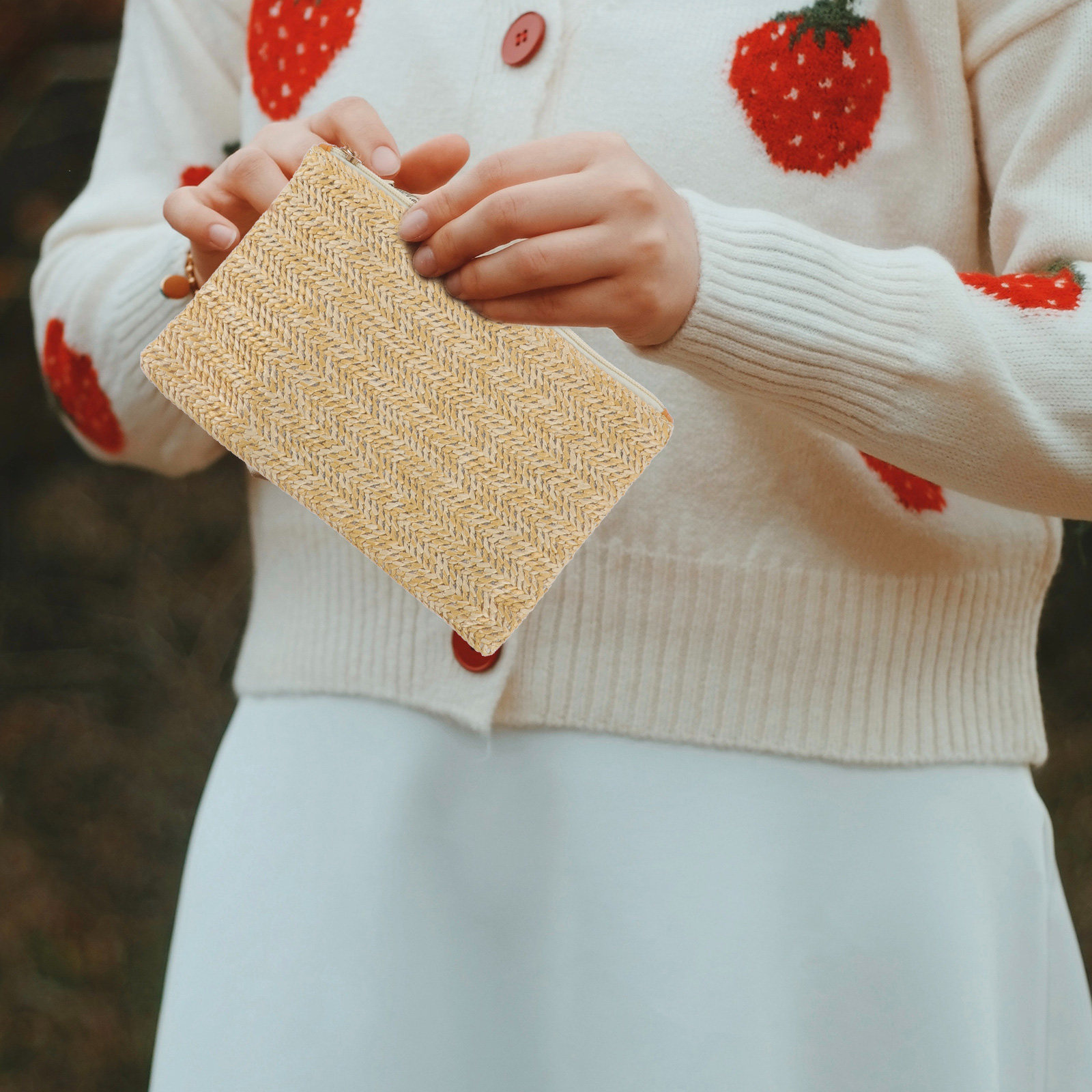 1 шт. Сумка-клатч из соломки д – обзор и цена Coin Purse Women