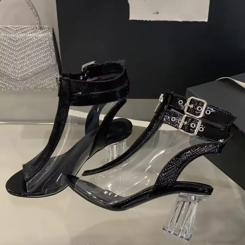 Сандалии на молнии на каблуке  – обзор и цена Fashion Women Belt
