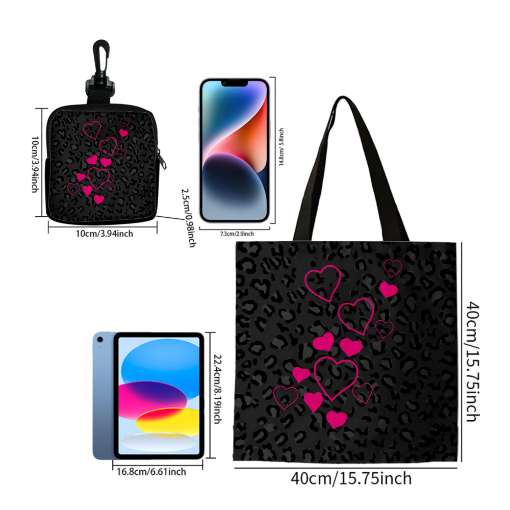 Черная сумка-тоут с леопардовы – обзор и цена Coin Purse Women