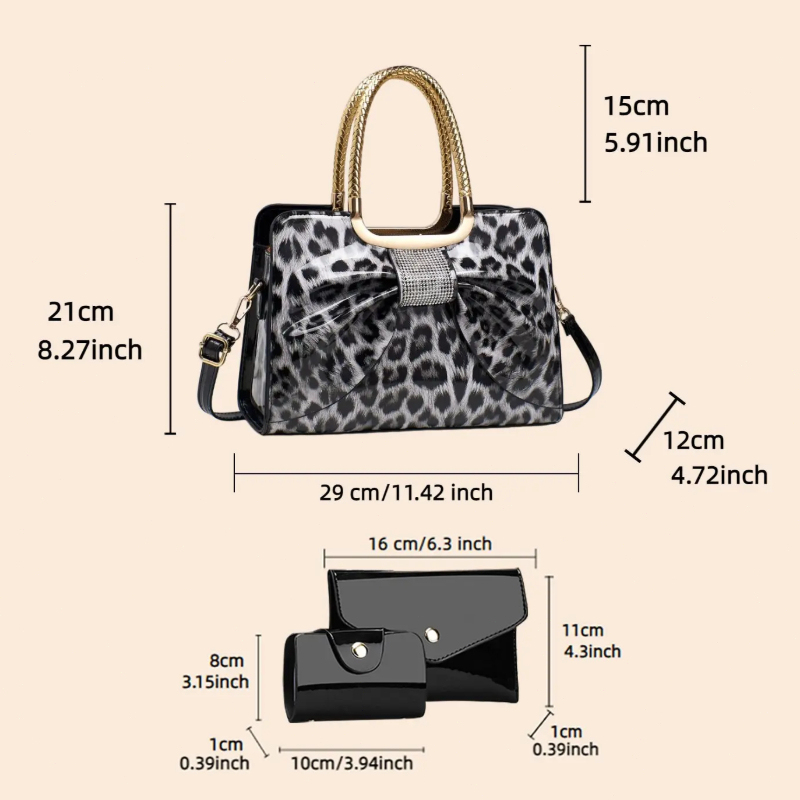 Женская сумка с леопардовым пр – обзор и цена Crossbody Bag Women